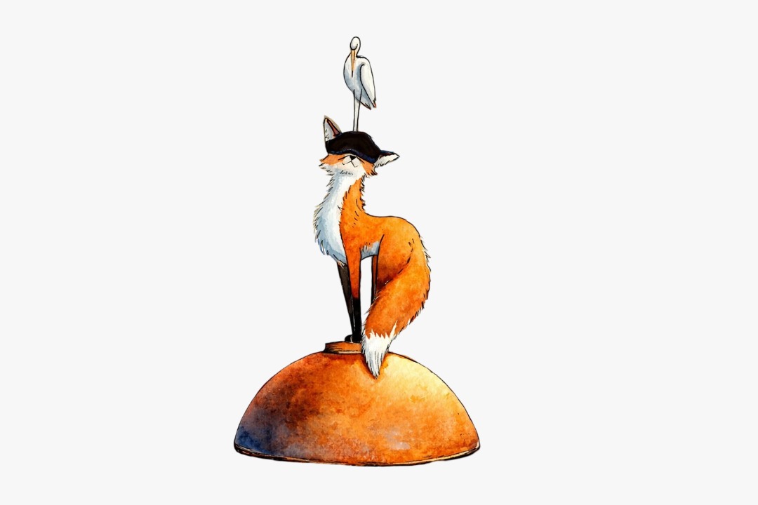 LéonarT — le renard debout, élégant et curieux